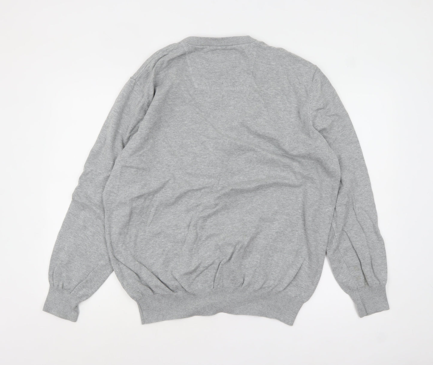 Mens UK Size 2XL St George by Duffer Grey Cardigan Jumper