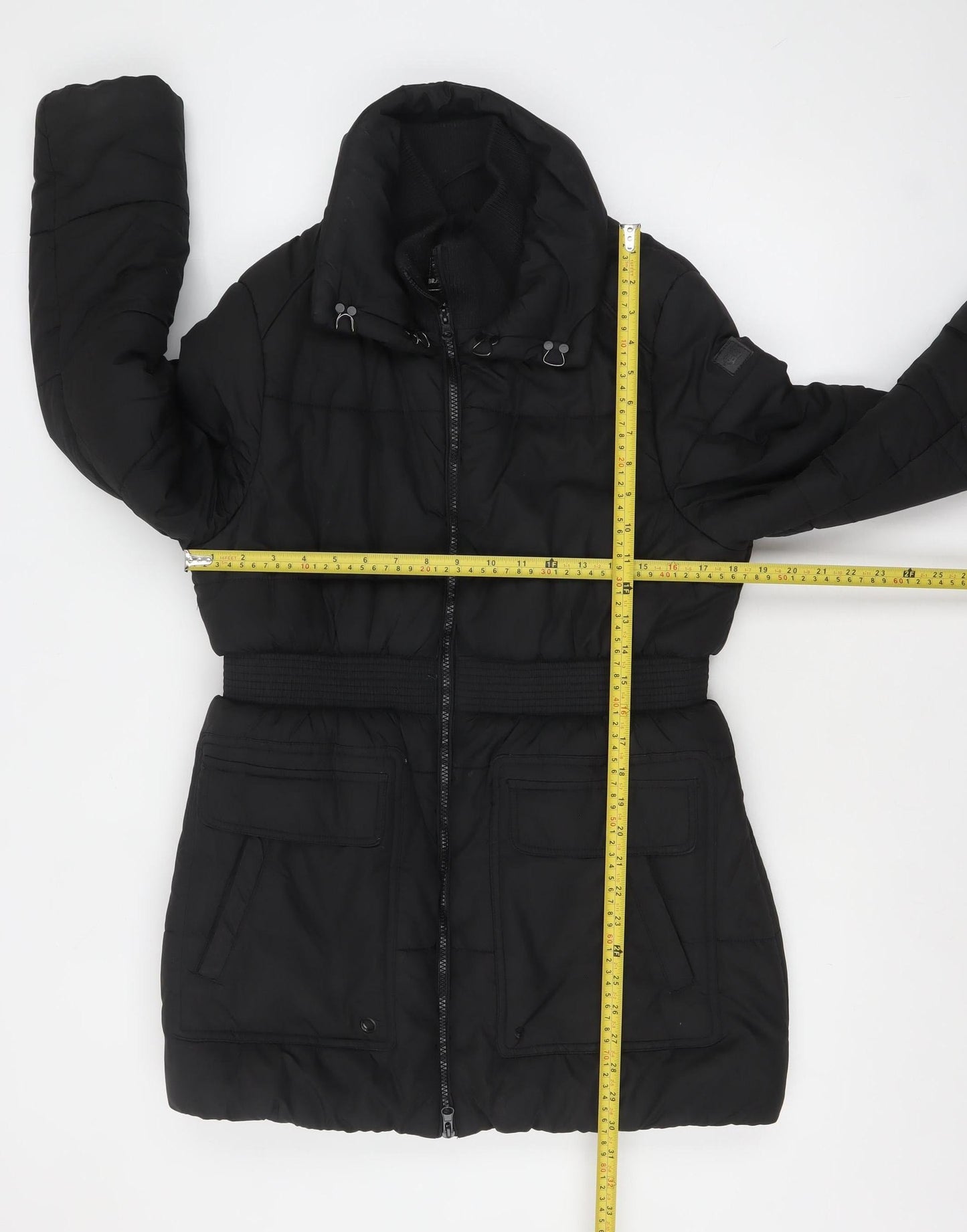 Womens UK Size 14 Brave Soul Black Puffer Jacket