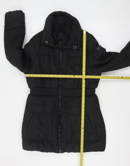 Womens UK Size 14 Brave Soul Black Puffer Jacket