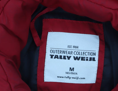Womens UK Size 10 TALLY WEiJL Red Puffer Jacket