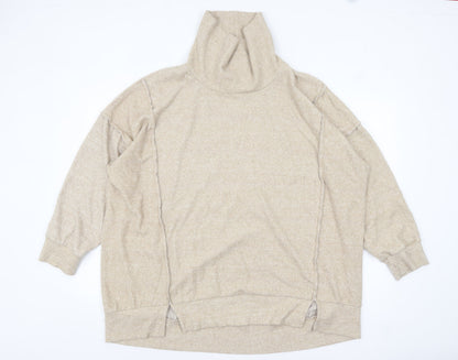 Womens UK Size 26-28 Yours Beige Pullover Jumper