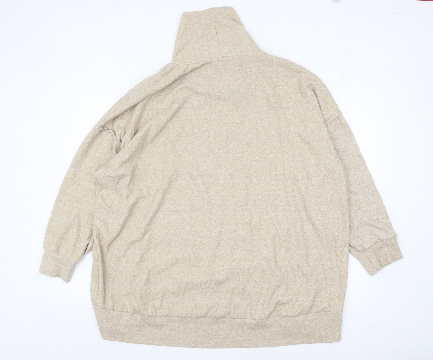 Womens UK Size 26-28 Yours Beige Pullover Jumper
