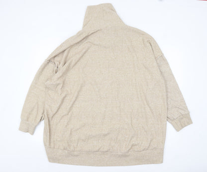 Womens UK Size 26-28 Yours Beige Pullover Jumper