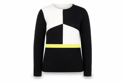 Womens UK Size XS Marble Black Pullover Jumper