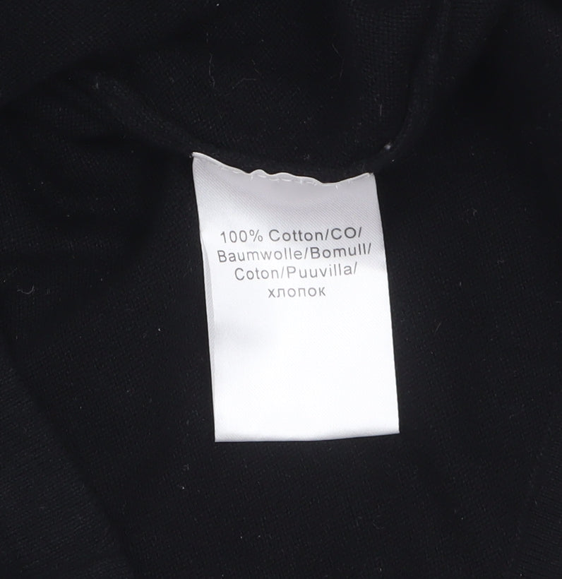 Womens UK Size XS Marble Black Pullover Jumper