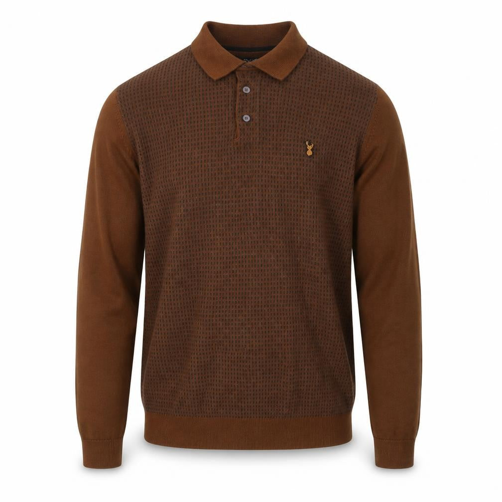 Mens UK Size S NEXT Brown Pullover Jumper