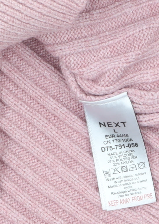 Womens UK Size L NEXT Pink Pullover Jumper