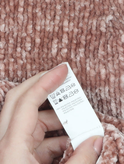 Womens UK Size 10/12 Primark Pink Pullover Jumper