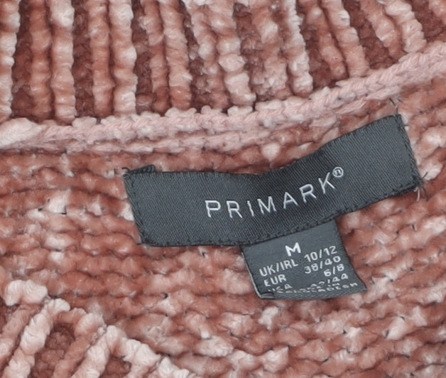Womens UK Size 10/12 Primark Pink Pullover Jumper