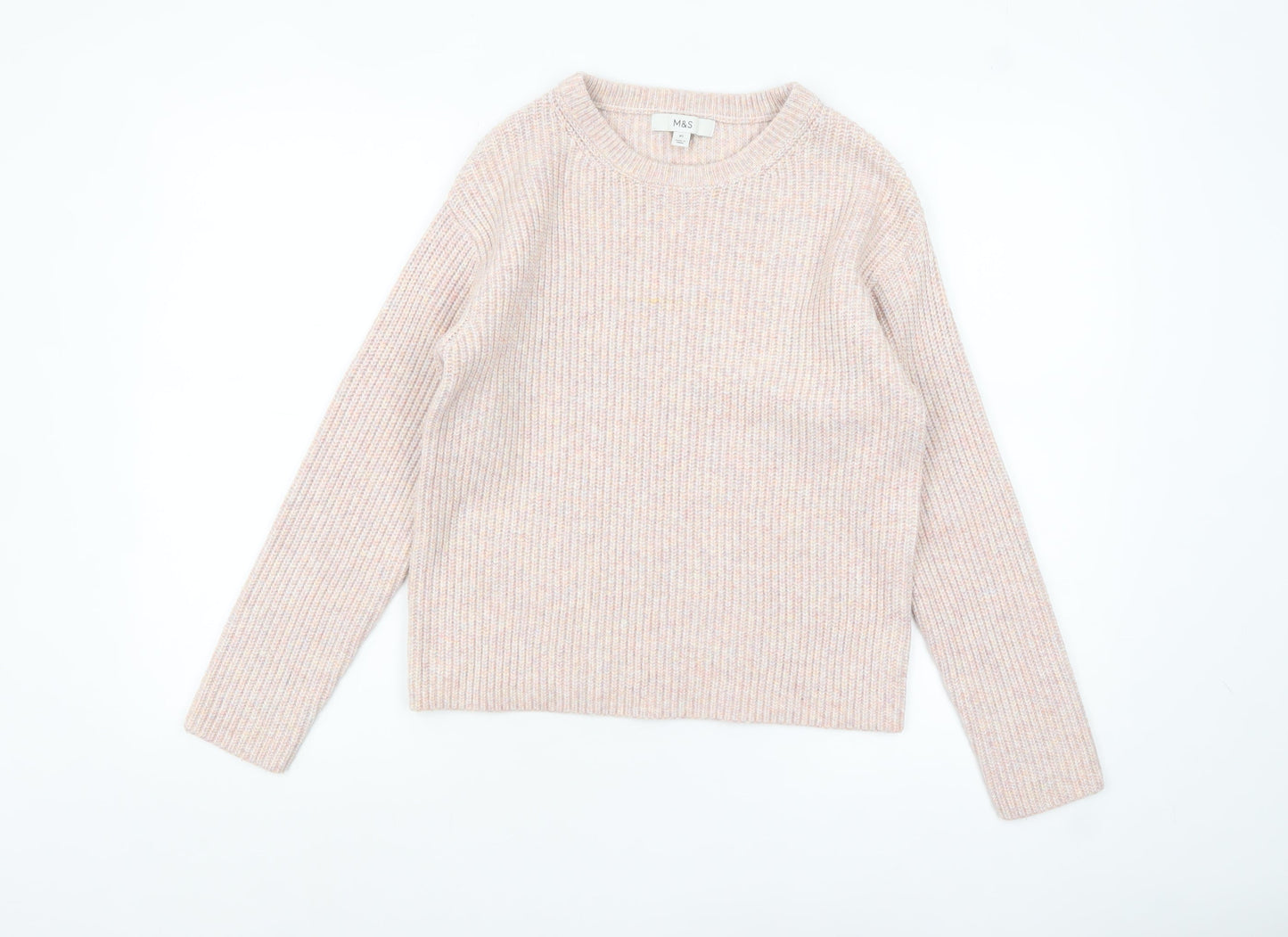 Womens UK Size XS Marks and Spencer Beige Pullover Jumper