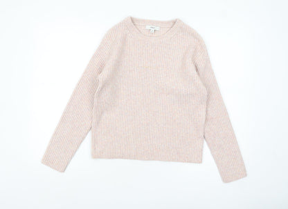 Womens UK Size XS Marks and Spencer Beige Pullover Jumper