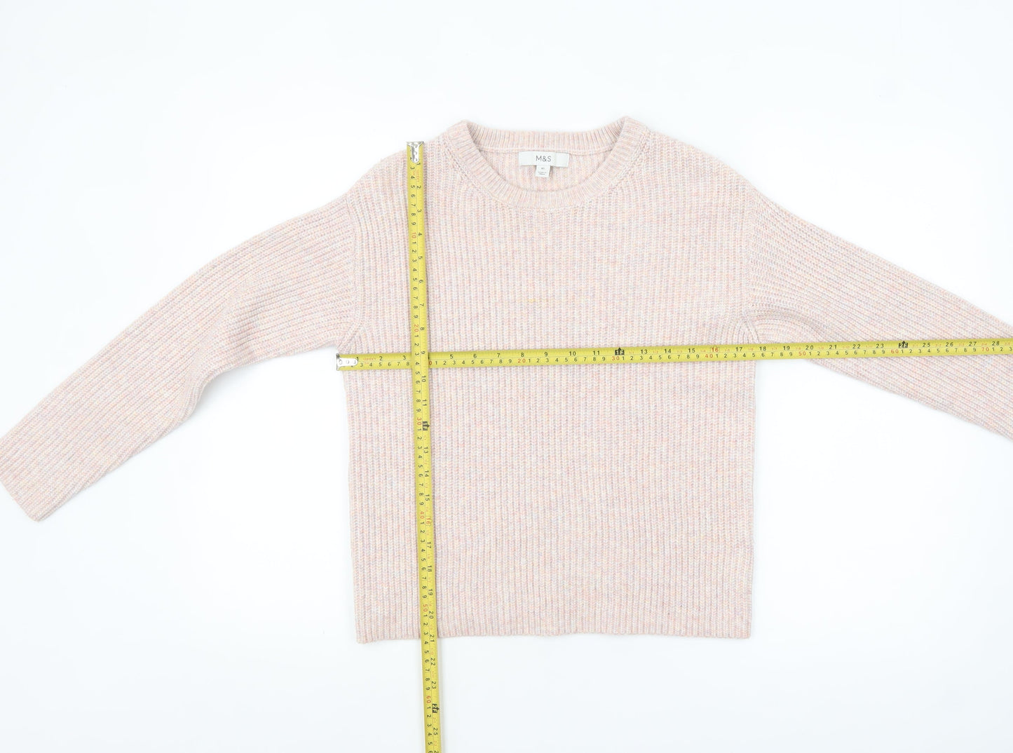 Womens UK Size XS Marks and Spencer Beige Pullover Jumper