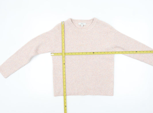 Womens UK Size XS Marks and Spencer Beige Pullover Jumper