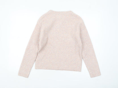 Womens UK Size XS Marks and Spencer Beige Pullover Jumper