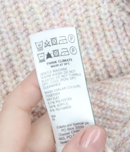 Womens UK Size XS Marks and Spencer Beige Pullover Jumper
