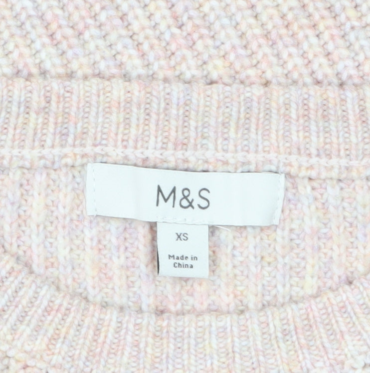 Womens UK Size XS Marks and Spencer Beige Pullover Jumper