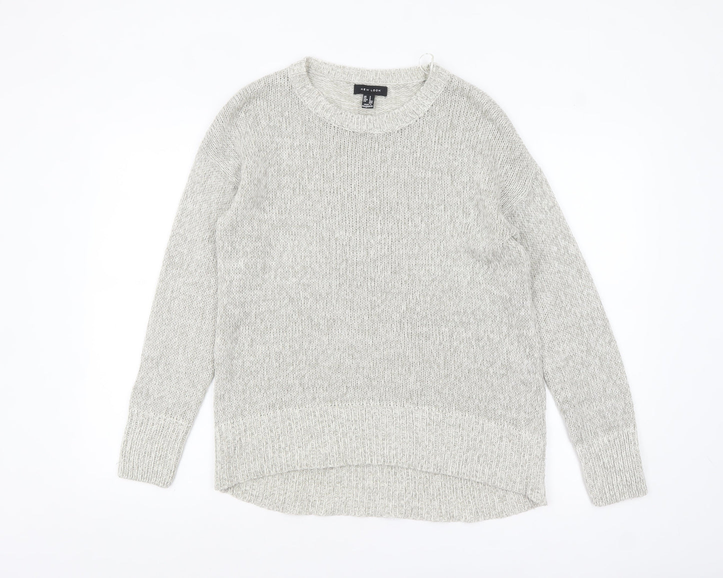 Womens UK Size S New Look Grey Pullover Jumper