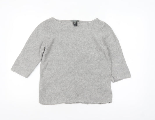 Womens UK Size 10 MNG Grey Pullover Jumper