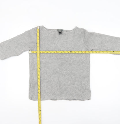 Womens UK Size 10 MNG Grey Pullover Jumper