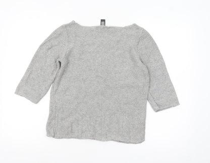Womens UK Size 10 MNG Grey Pullover Jumper