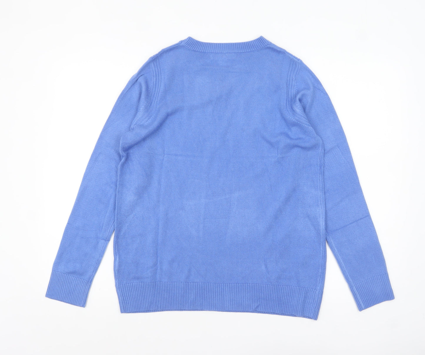 Womens UK Size 12 Marks and Spencer Blue Pullover Jumper