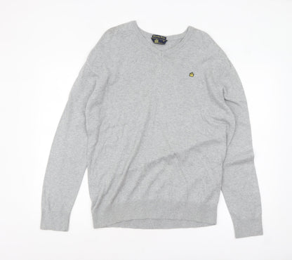 Mens UK Size M Admiral Grey Pullover Jumper