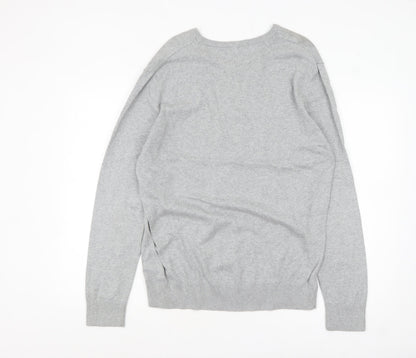 Mens UK Size M Admiral Grey Pullover Jumper