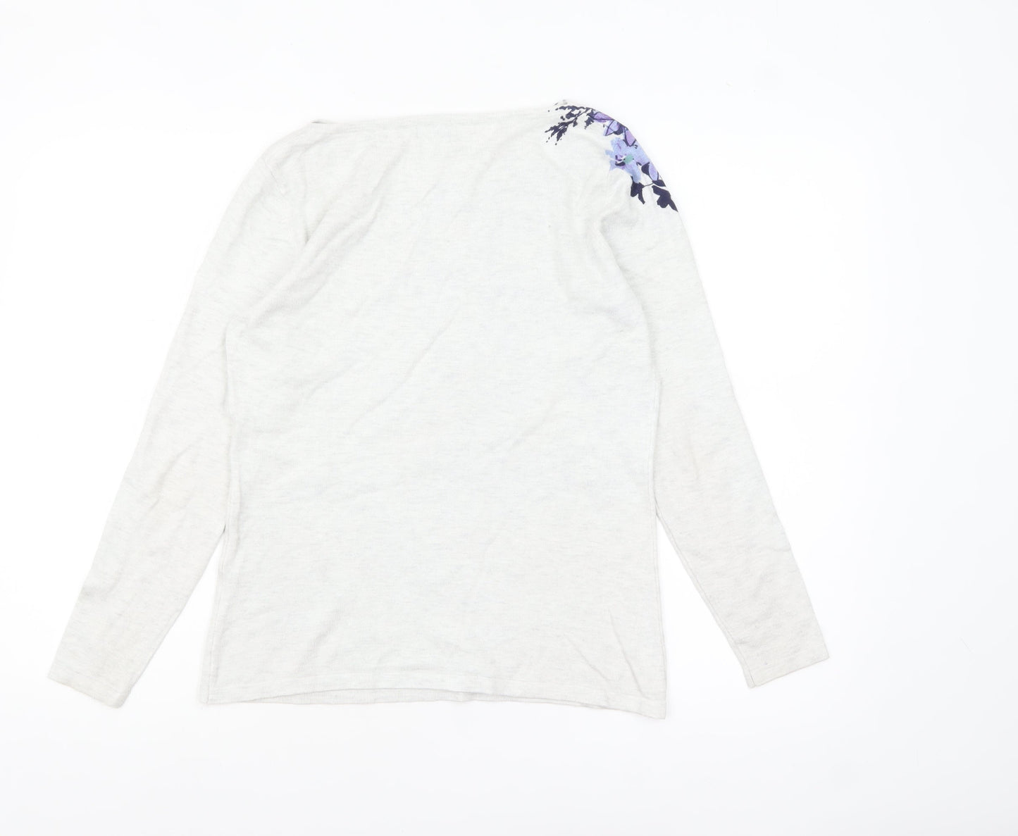 Womens UK Size 10 M&Co Grey Pullover Jumper