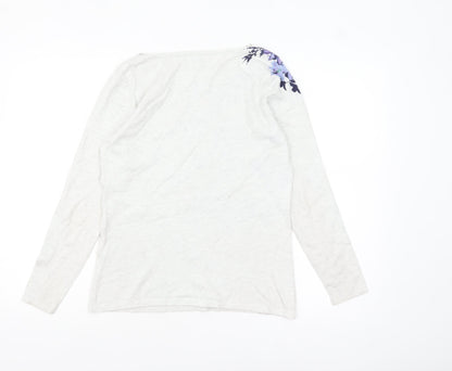 Womens UK Size 10 M&Co Grey Pullover Jumper