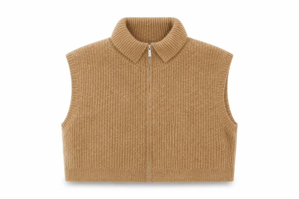 Womens UK Size 6XL Native Youth Beige Vest Jumper