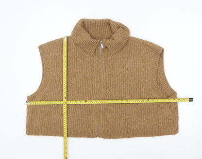 Womens UK Size 6XL Native Youth Beige Vest Jumper