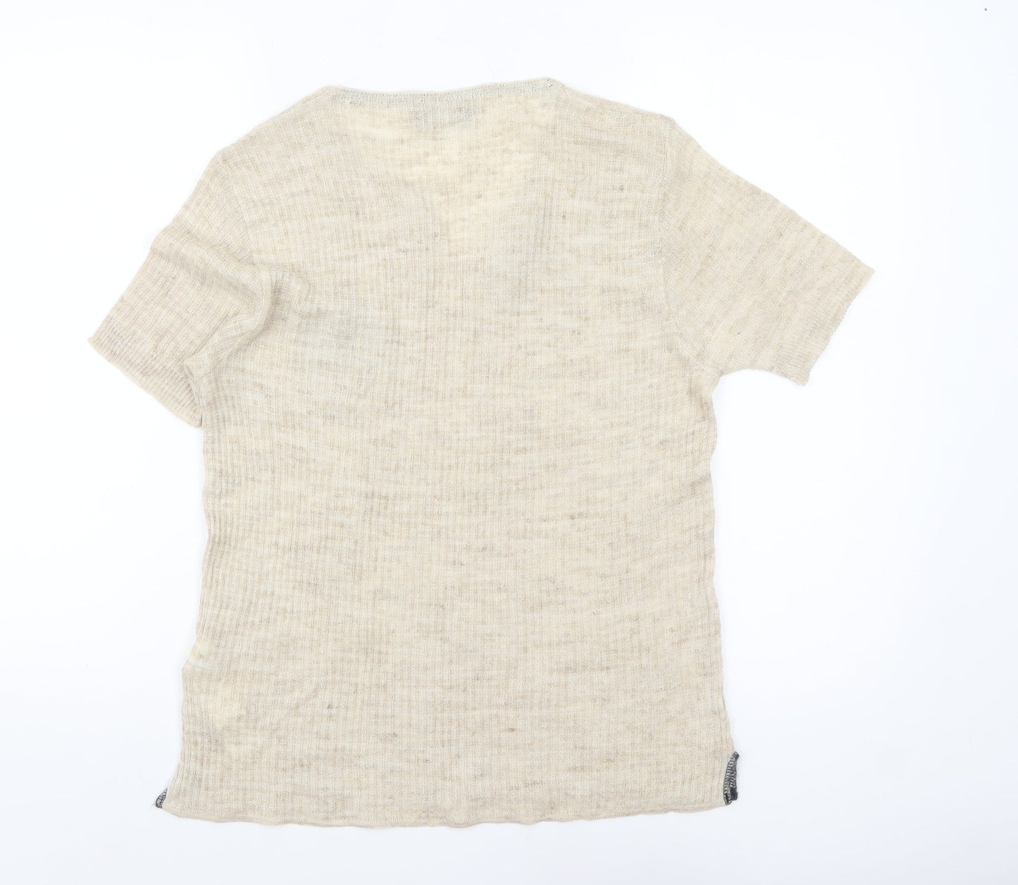 Mens UK Size M Zara Man Beige  T-Shirt