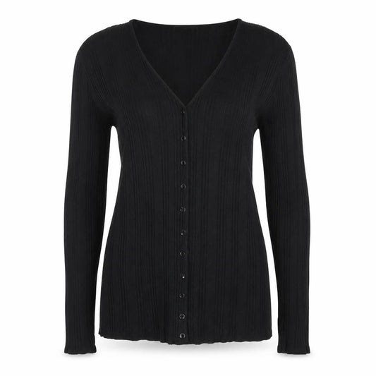 Womens UK Size M Planet Black Cardigan Jumper