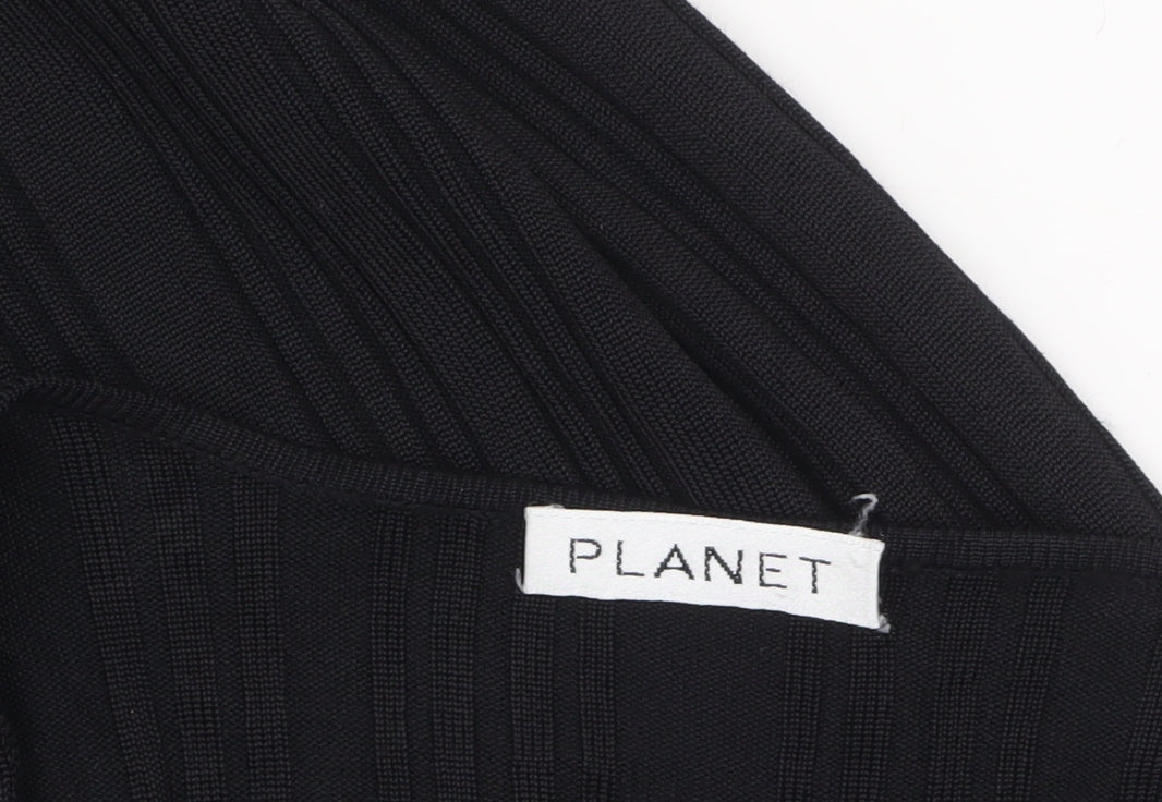 Womens UK Size M Planet Black Cardigan Jumper
