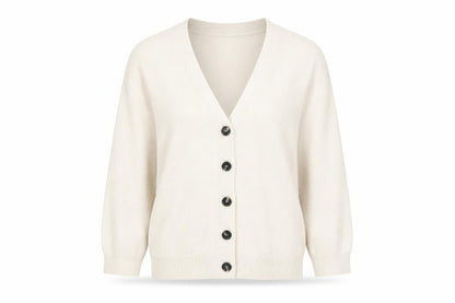 Womens UK Size XS H&M Ivory Cardigan Jumper