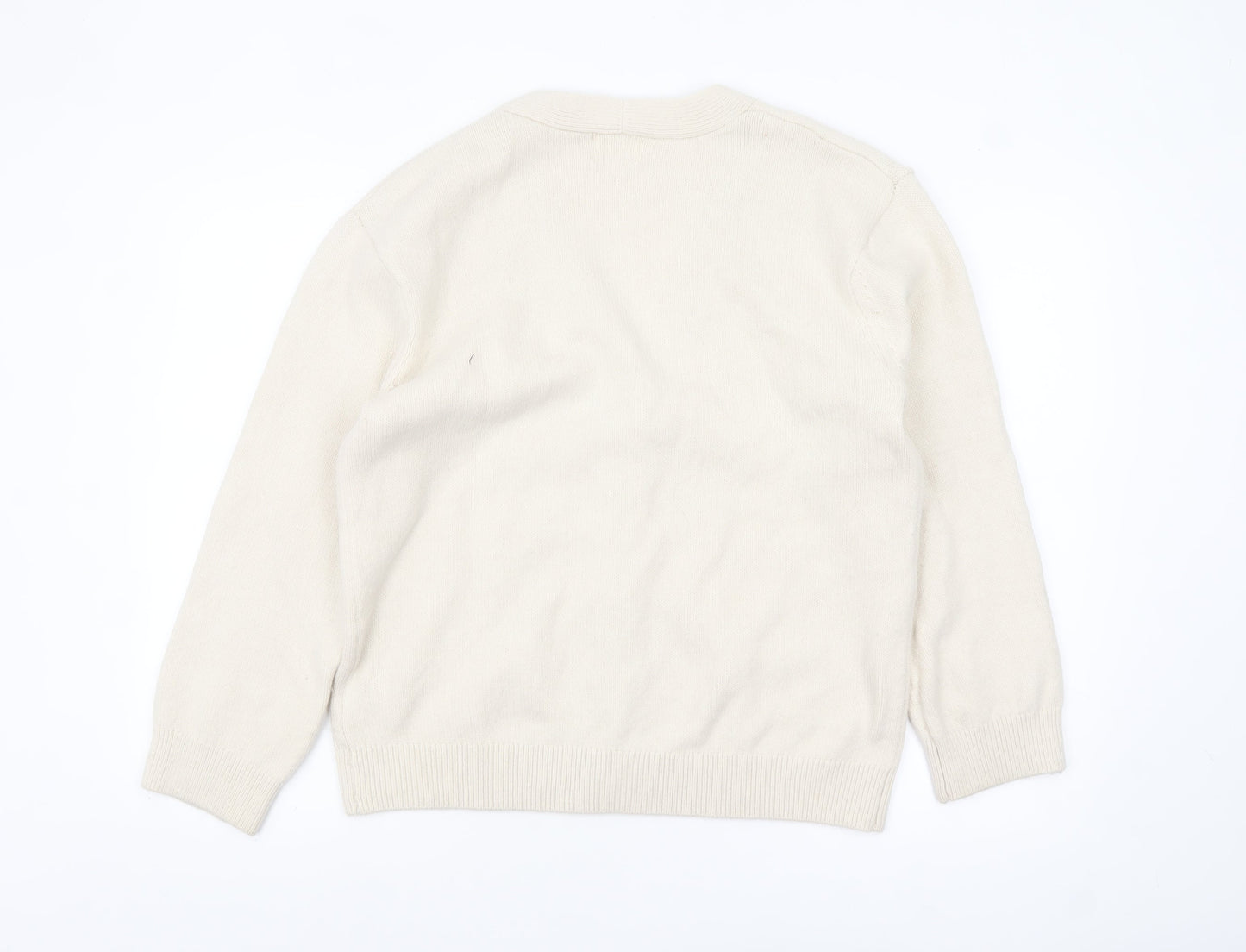 Womens UK Size XS H&M Ivory Cardigan Jumper