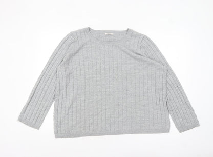 Womens UK Size 14 TU Grey Pullover Jumper
