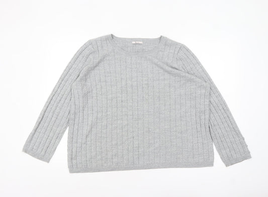 Womens UK Size 14 TU Grey Pullover Jumper