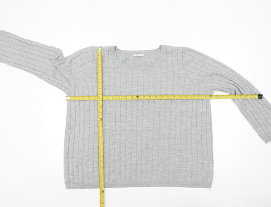 Womens UK Size 14 TU Grey Pullover Jumper