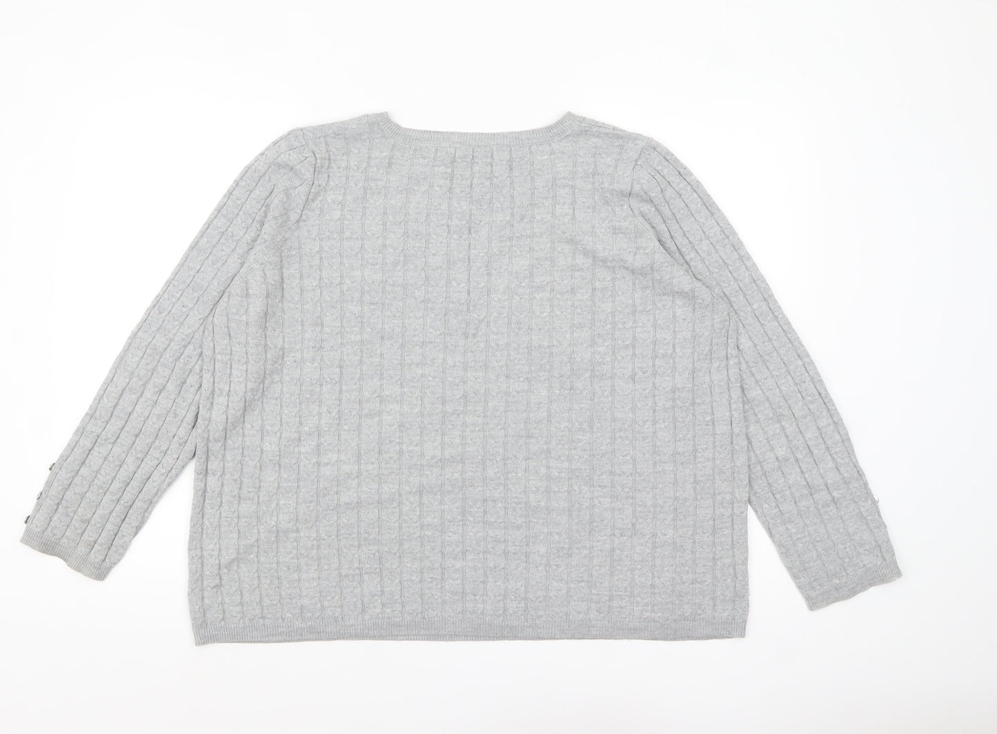 Womens UK Size 14 TU Grey Pullover Jumper