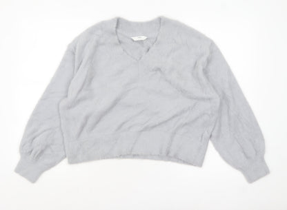 Womens UK Size L Marks and Spencer Grey Pullover Jumper