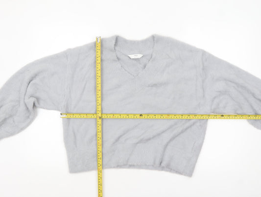 Womens UK Size L Marks and Spencer Grey Pullover Jumper