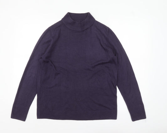 Womens UK Size 16 Marks and Spencer Purple Pullover Jumper