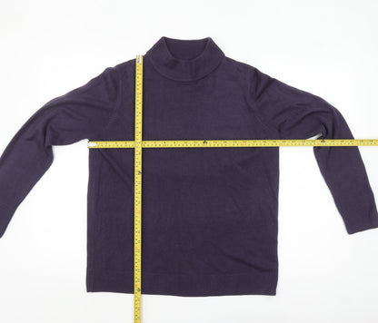 Womens UK Size 16 Marks and Spencer Purple Pullover Jumper