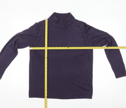 Womens UK Size 16 Marks and Spencer Purple Pullover Jumper
