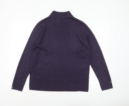 Womens UK Size 16 Marks and Spencer Purple Pullover Jumper