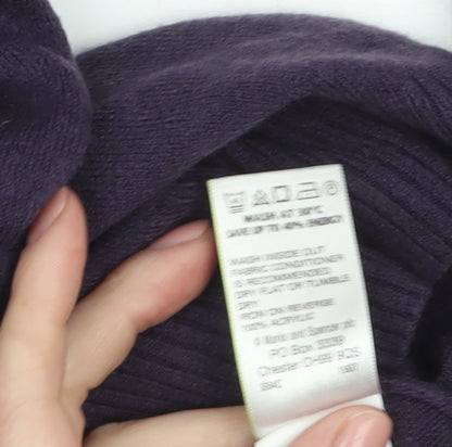 Womens UK Size 16 Marks and Spencer Purple Pullover Jumper