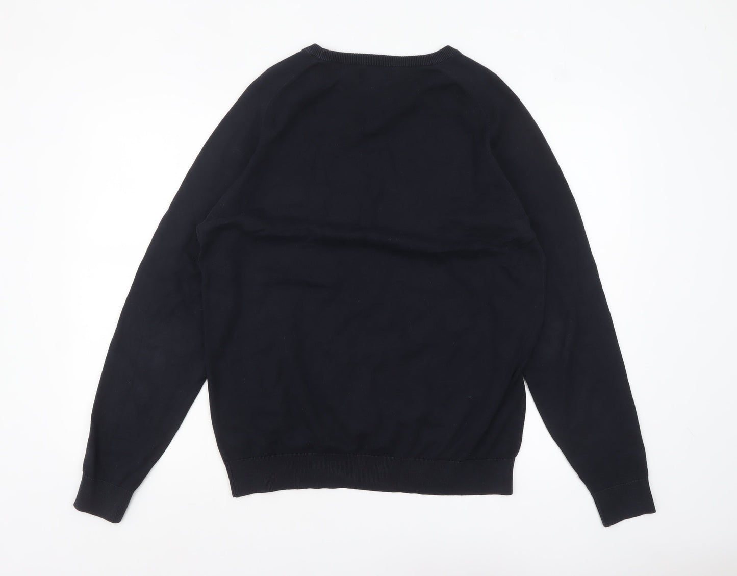 Mens UK Size L NEXT Black Pullover Jumper