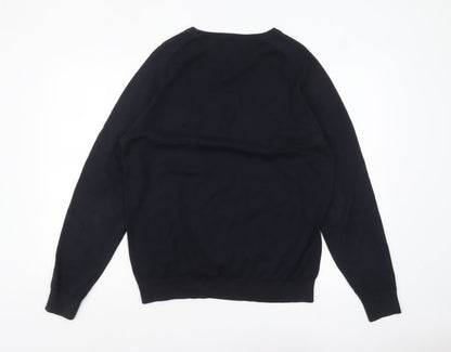 Mens UK Size L NEXT Black Pullover Jumper