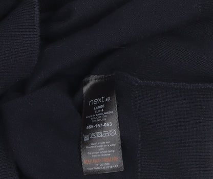 Mens UK Size L NEXT Black Pullover Jumper